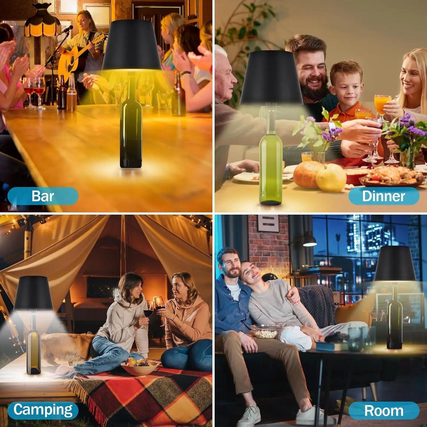 LumiGlow Bottle Lamp – Turn Your Wine into a Glowing Masterpiece!