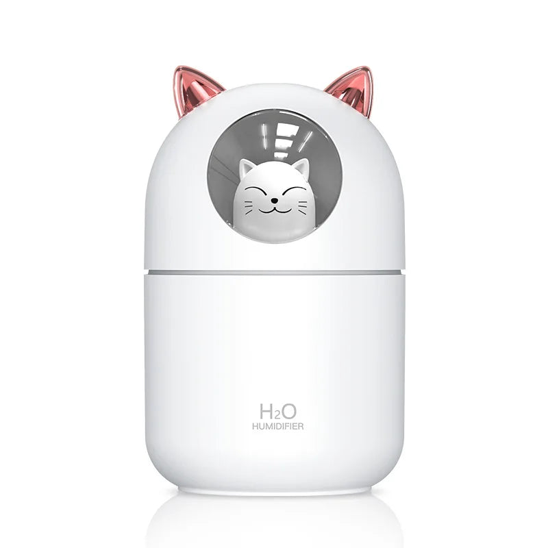 WhiskerMist® 300ML Cat-Shaped USB Air Humidifier & Essential Oil Diffuser
