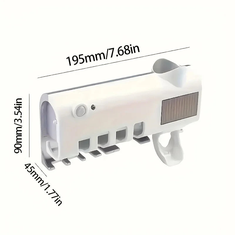 SmartAuto® Wall-Mount Toothpaste Dispenser & Holder Set
