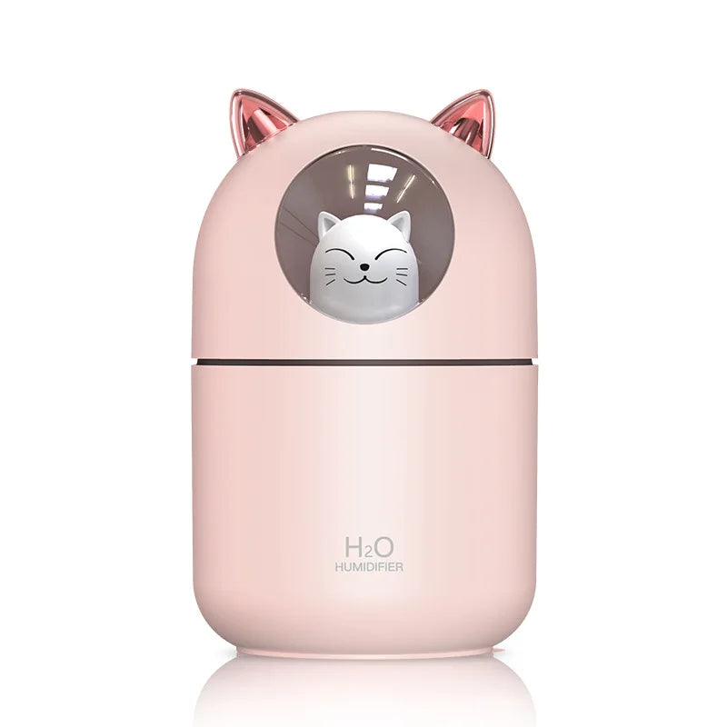 WhiskerMist® 300ML Cat-Shaped USB Air Humidifier & Essential Oil Diffuser