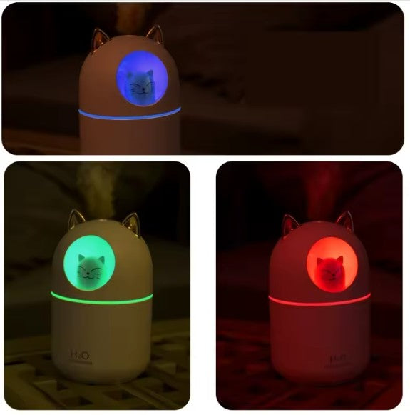 WhiskerMist® 300ML Cat-Shaped USB Air Humidifier & Essential Oil Diffuser