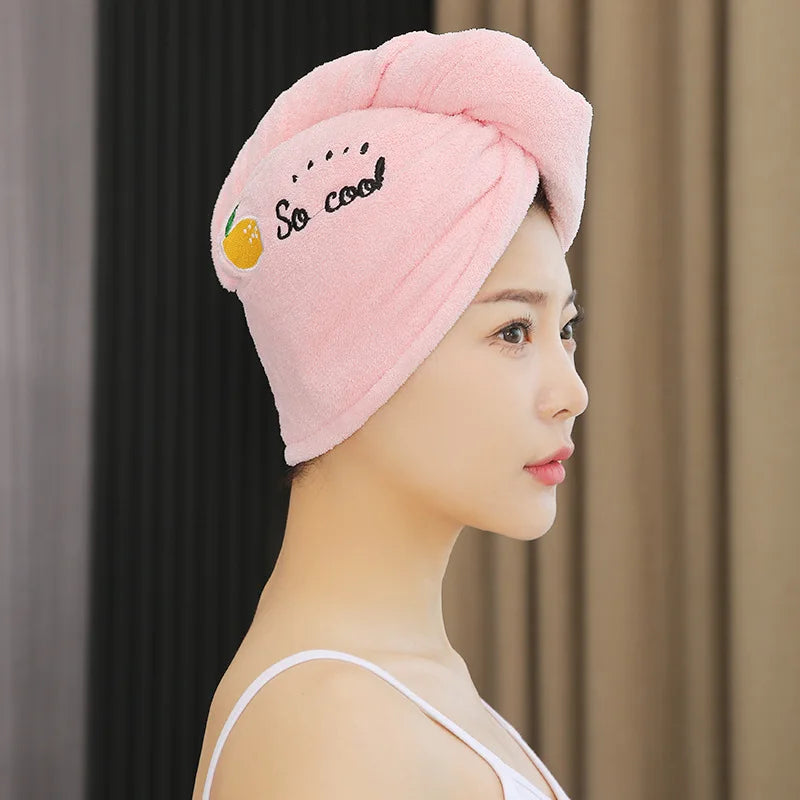 Ultra-Absorbent Quick-Dry Hair Towel – Soft, Cute & Gentle on Hair