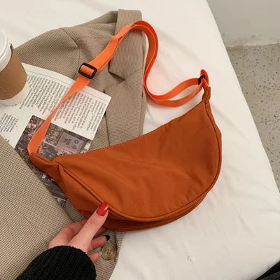 Upgraded Vintage Nylon Shoulder Bag – Stylish & Lightweight Women's Crossbody Purse