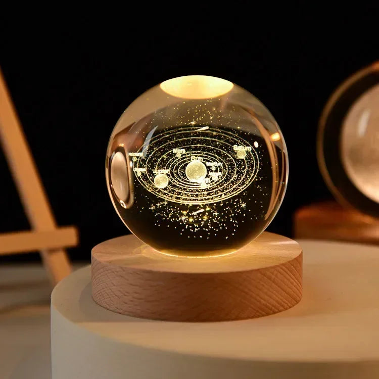 LumiGlow® 3D Crystal Galaxy Lamp