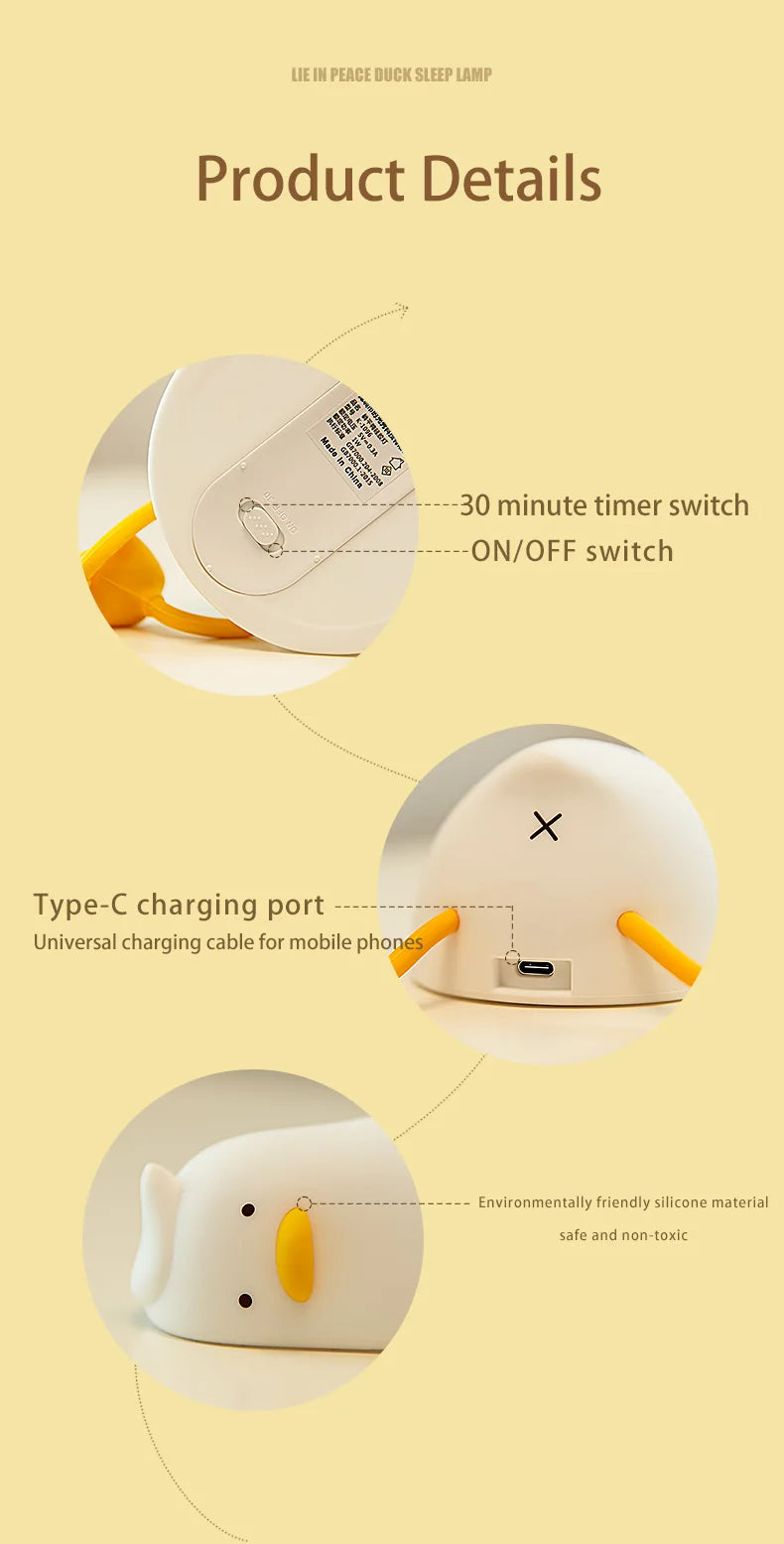 Quack Up Your Night – Rechargeable Duck LED Night Light
