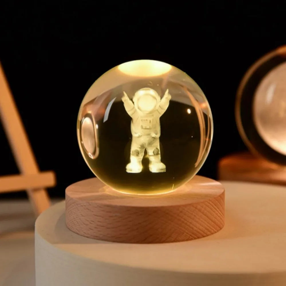 LumiGlow® 3D Crystal Galaxy Lamp