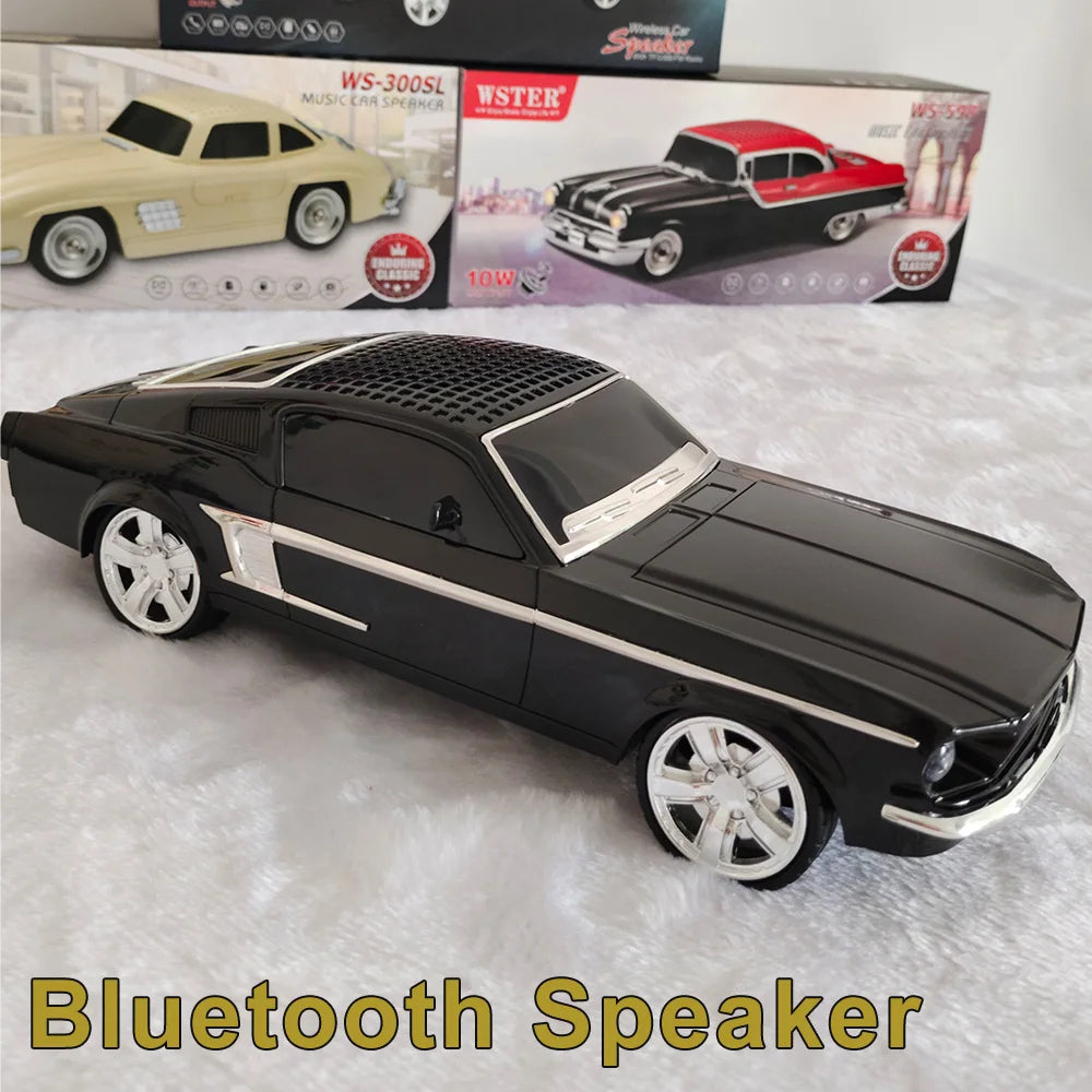 TurboTune® Wireless Car Speaker – Portable Bluetooth Bass Subwoofer with TF Card, USB Drive & FM Radio
