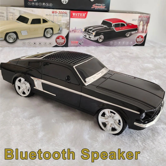 TurboTune® Wireless Car Speaker – Portable Bluetooth Bass Subwoofer with TF Card, USB Drive & FM Radio
