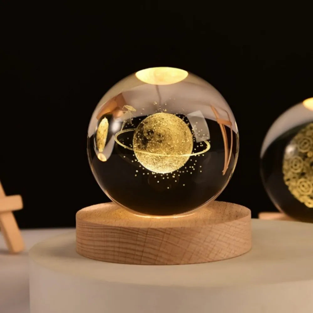 LumiGlow® 3D Crystal Galaxy Lamp
