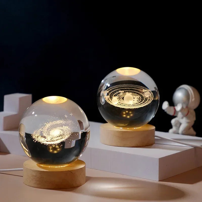 LumiGlow® 3D Crystal Galaxy Lamp