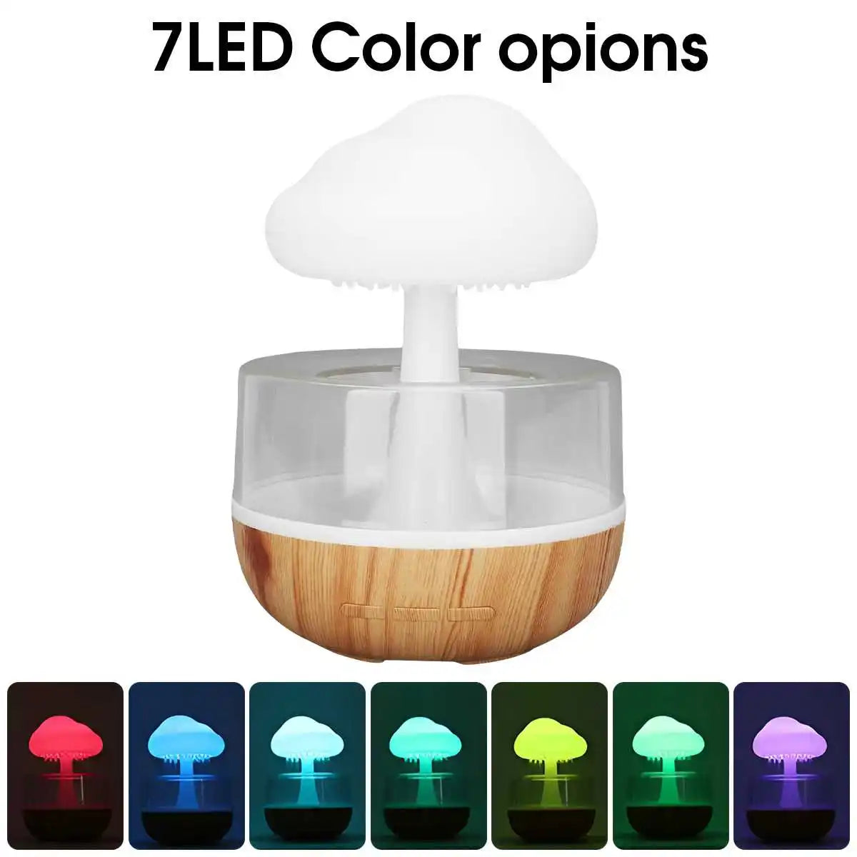 Rain Cloud Humidifier & Night Light Aromatherapy Lamp