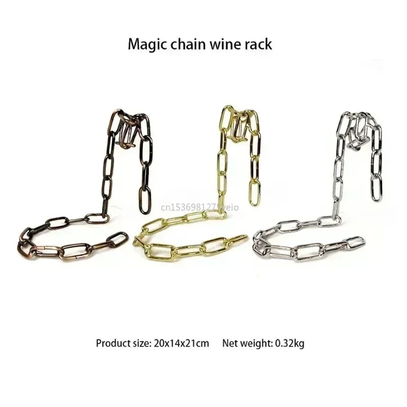 Magical Floating Chain Wine Rack – The Ultimate Illusion for Your Bar & Home