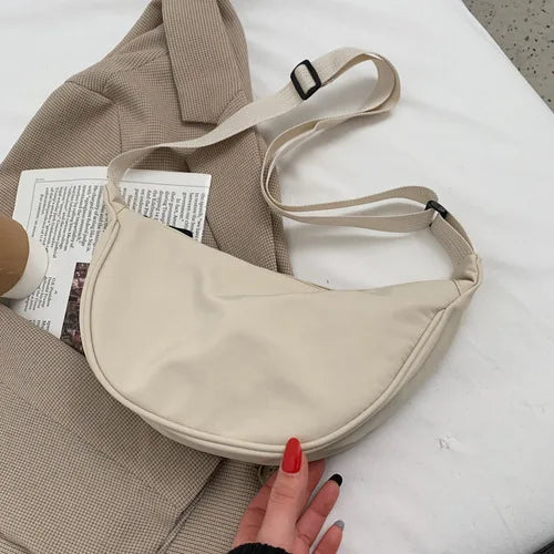 Upgraded Vintage Nylon Shoulder Bag – Stylish & Lightweight Women's Crossbody Purse