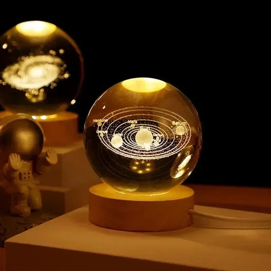 LumiGlow® 3D Crystal Galaxy Lamp