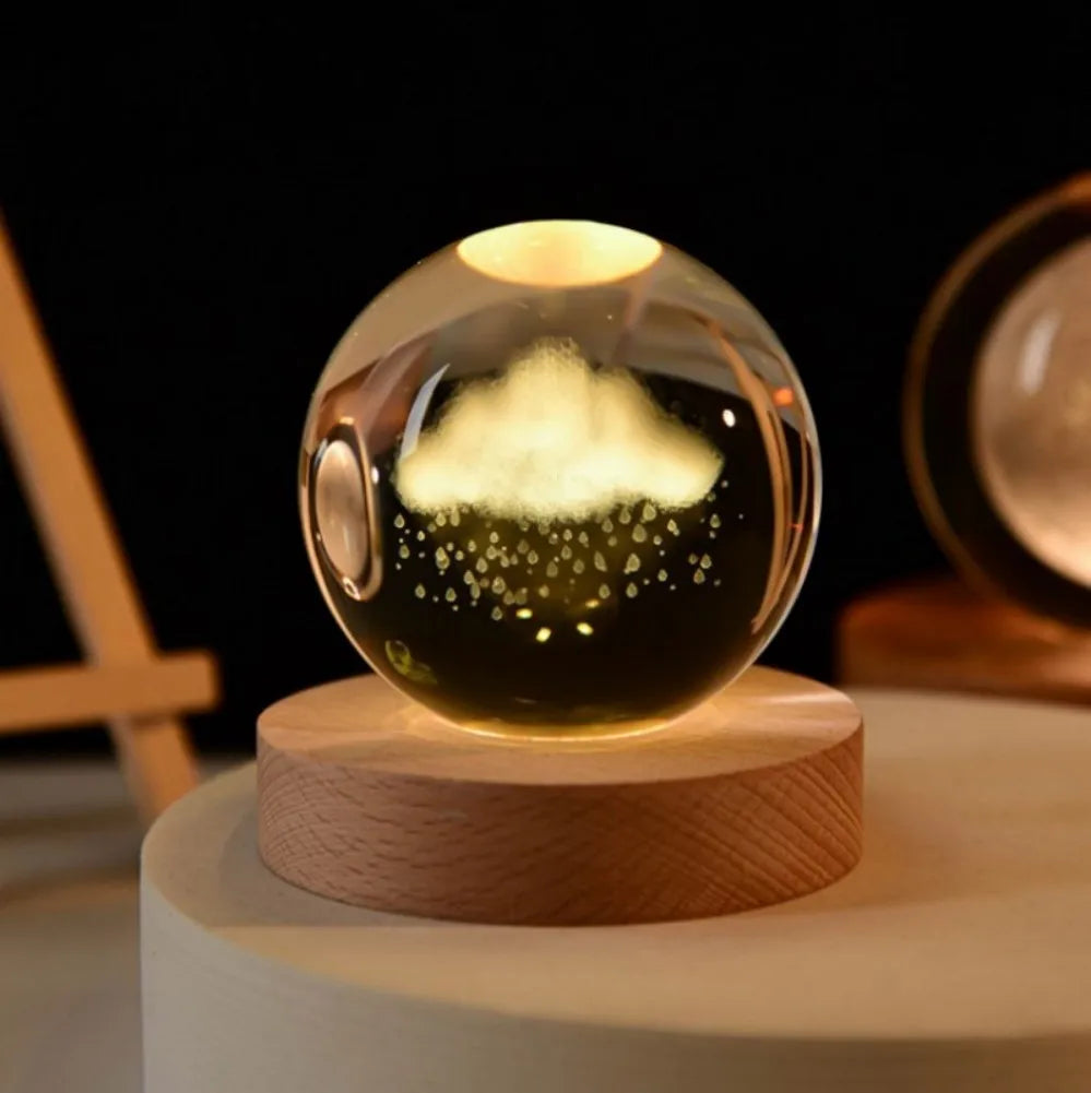LumiGlow® 3D Crystal Galaxy Lamp