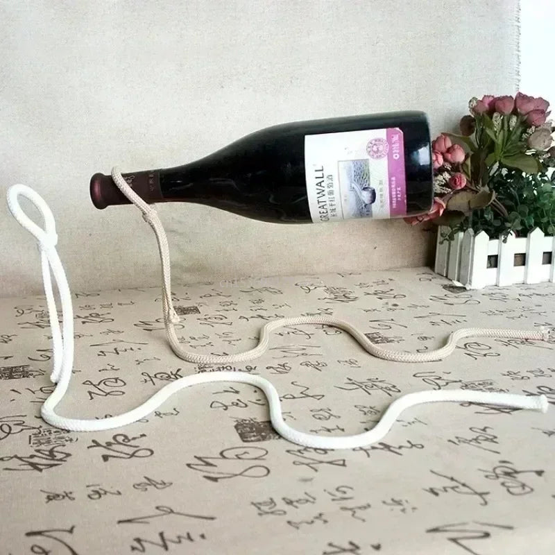 Magical Floating Chain Wine Rack – The Ultimate Illusion for Your Bar & Home
