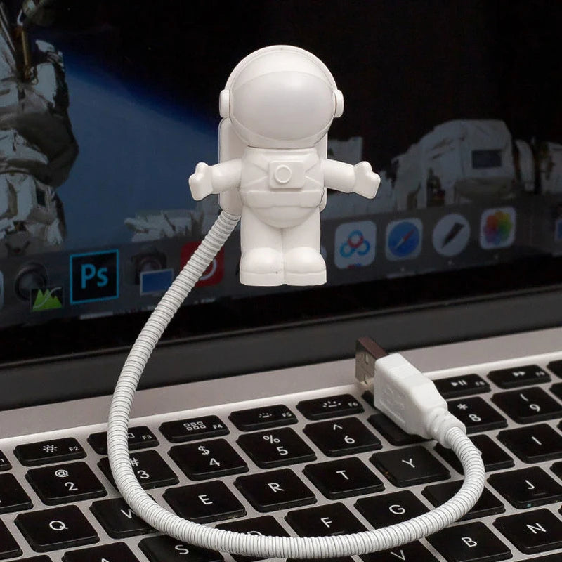Astronaut Glow LED Desk Lamp – USB Powered Night Light