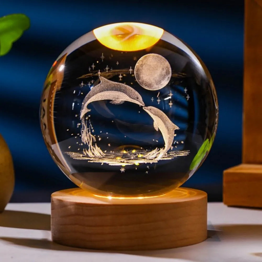 LumiGlow® 3D Crystal Galaxy Lamp