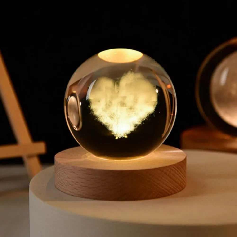 LumiGlow® 3D Crystal Galaxy Lamp