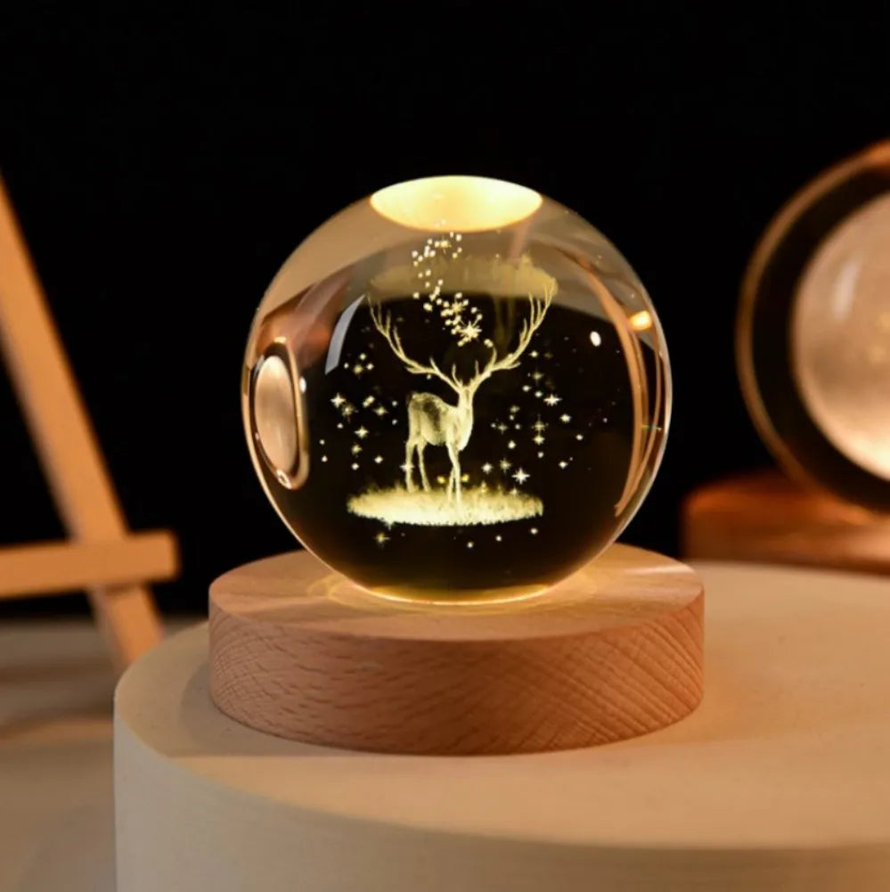 LumiGlow® 3D Crystal Galaxy Lamp