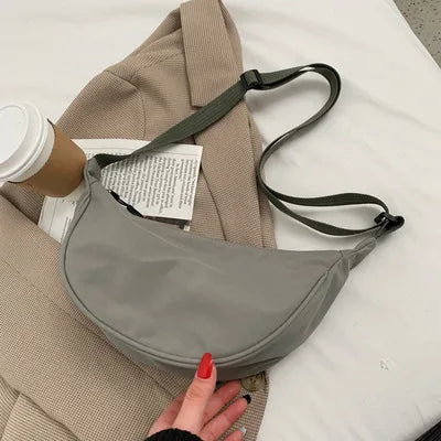 Upgraded Vintage Nylon Shoulder Bag – Stylish & Lightweight Women's Crossbody Purse