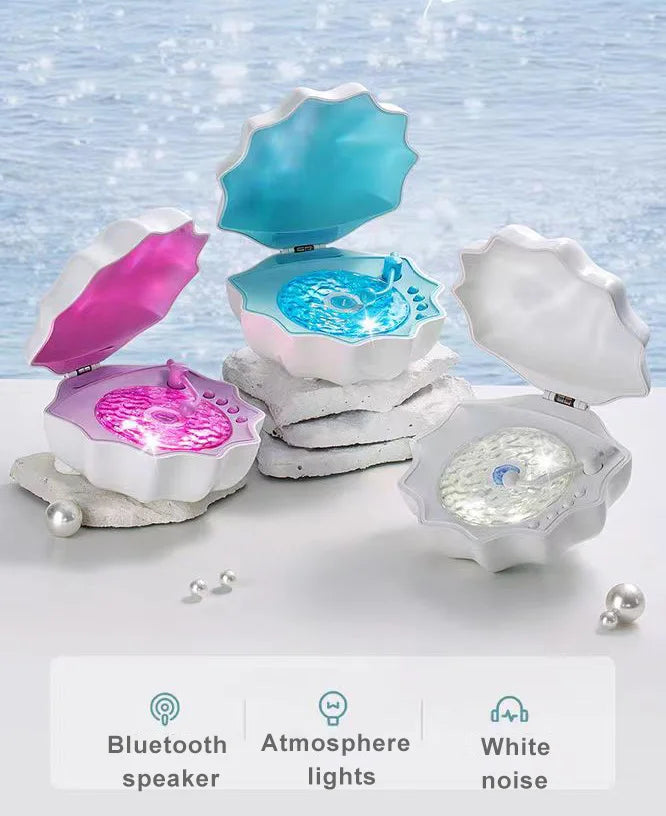 LumiWave® Retro Bluetooth Speaker – Soothing Lights & White Noise Sleep Aid