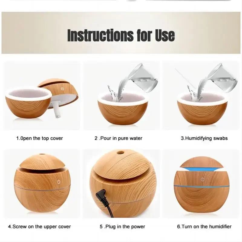 Ultrasonic Air Humidifier Aroma Diffuser