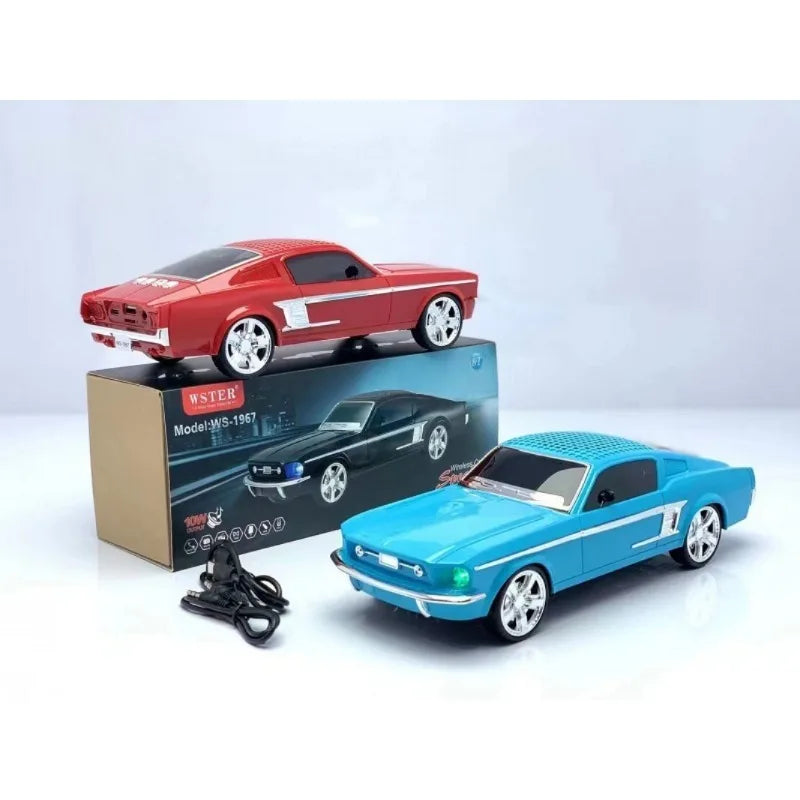 TurboTune® Wireless Car Speaker – Portable Bluetooth Bass Subwoofer with TF Card, USB Drive & FM Radio