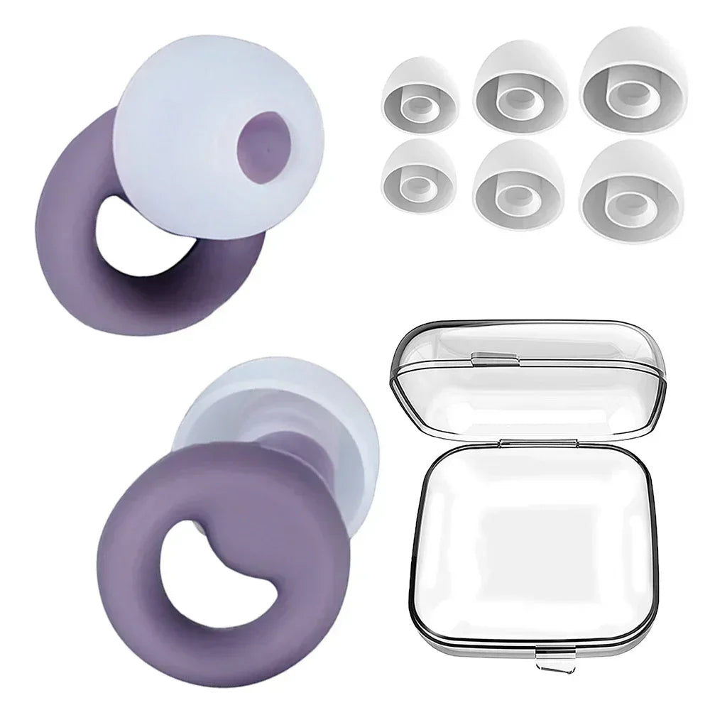 Anti-Noise Silicone Earplugs – Sleep, Work & Swim in Peace