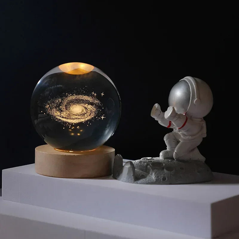 LumiGlow® 3D Crystal Galaxy Lamp