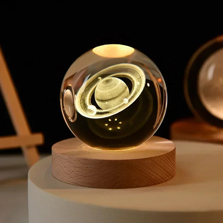 LumiGlow® 3D Crystal Galaxy Lamp