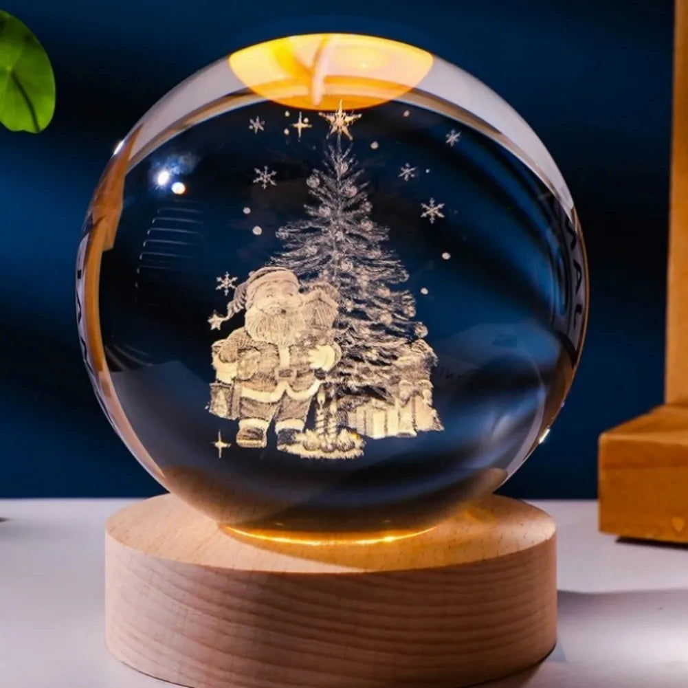 LumiGlow® 3D Crystal Galaxy Lamp