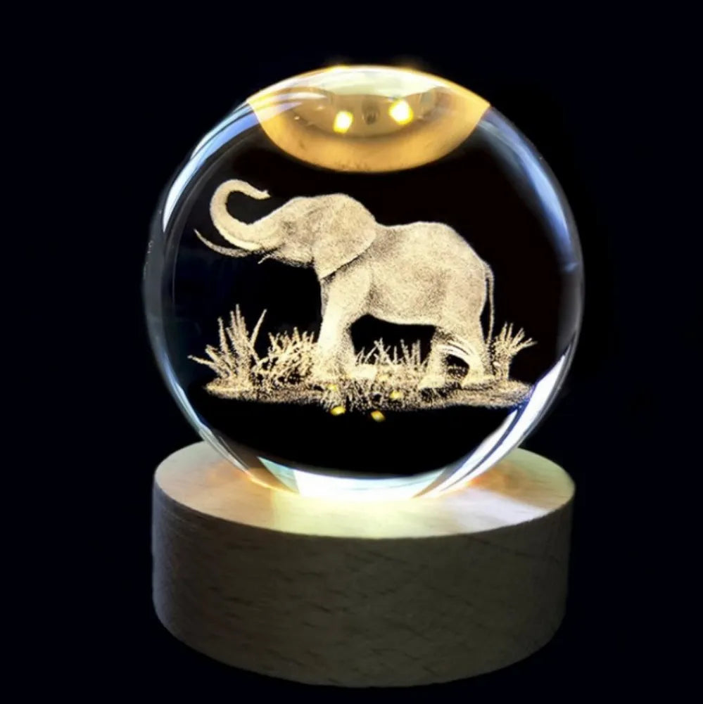 LumiGlow® 3D Crystal Galaxy Lamp