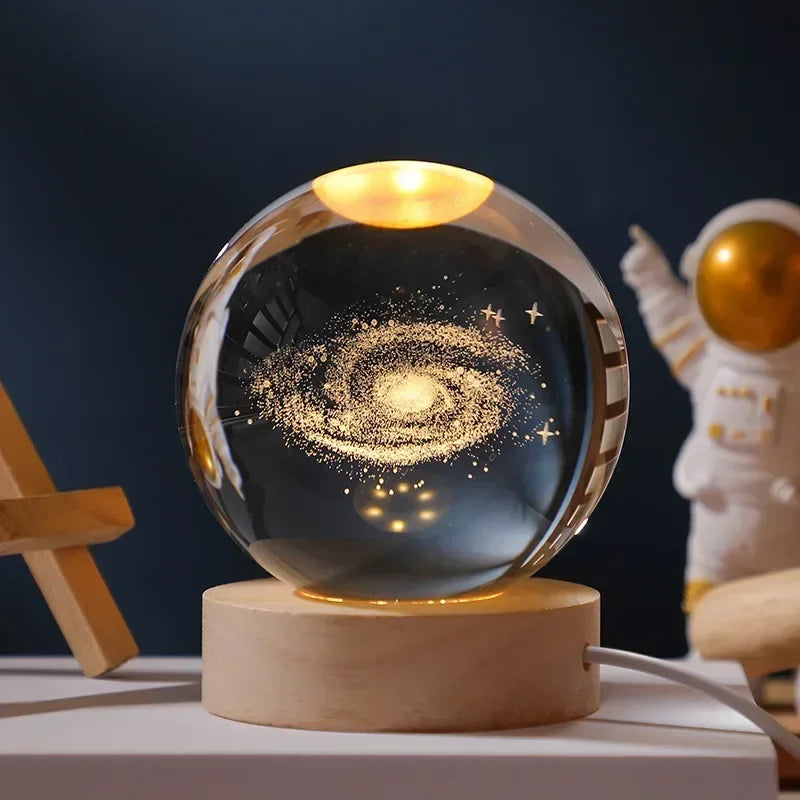 LumiGlow® 3D Crystal Galaxy Lamp