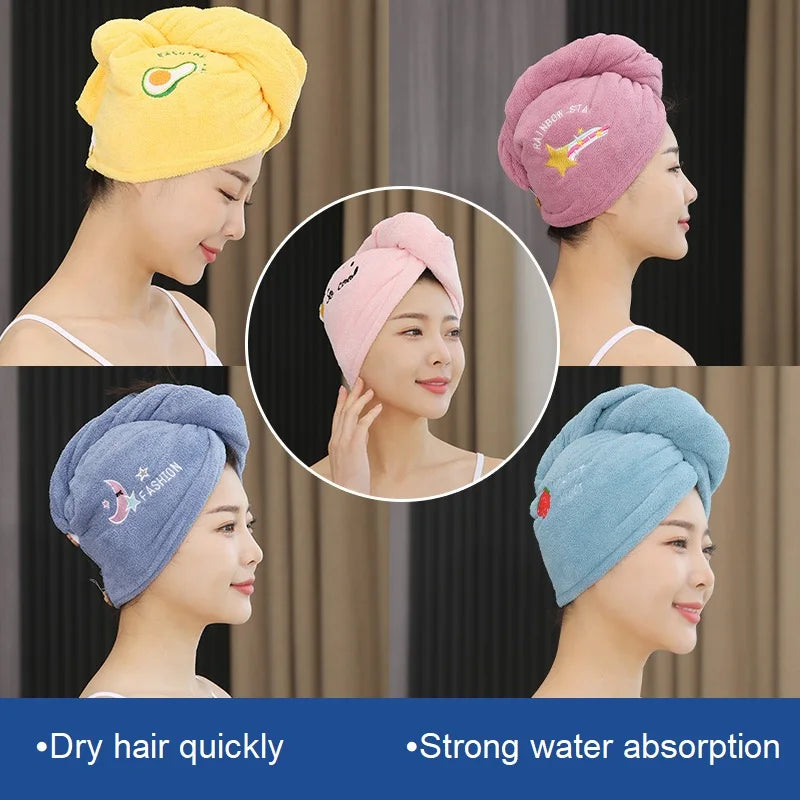 Ultra-Absorbent Quick-Dry Hair Towel – Soft, Cute & Gentle on Hair
