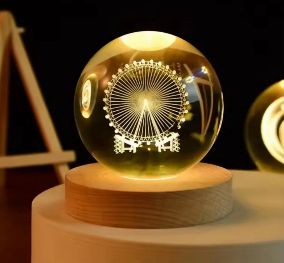 LumiGlow® 3D Crystal Galaxy Lamp