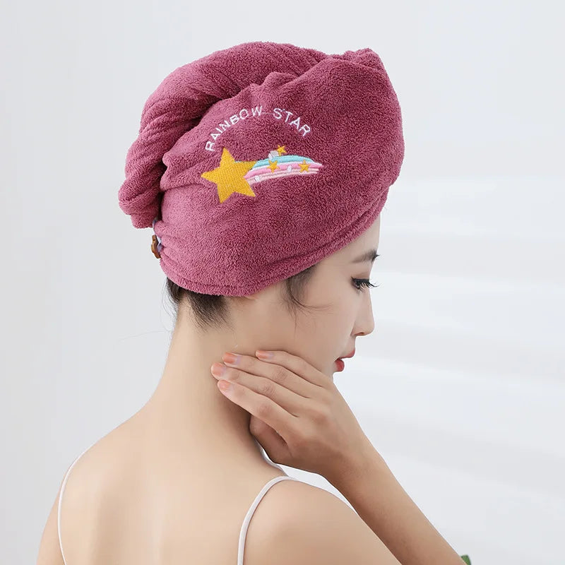 Ultra-Absorbent Quick-Dry Hair Towel – Soft, Cute & Gentle on Hair