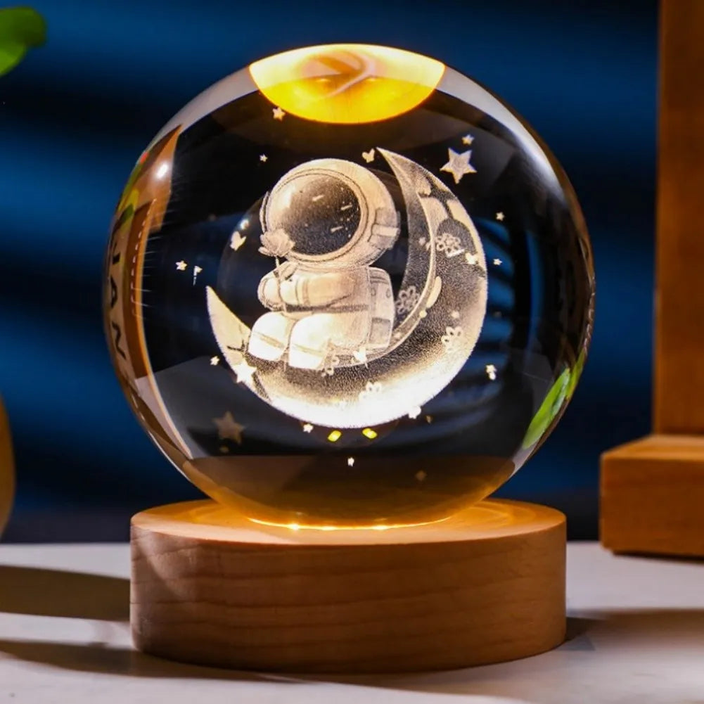LumiGlow® 3D Crystal Galaxy Lamp