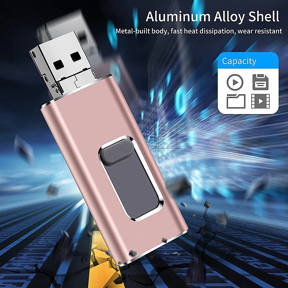 Ultimate 3-in-1 USB Flash Drive – Expand Your Storage, Anytime, Anywhere!