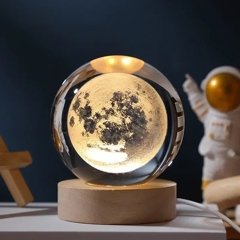 LumiGlow® 3D Crystal Galaxy Lamp