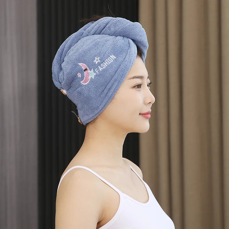 Ultra-Absorbent Quick-Dry Hair Towel – Soft, Cute & Gentle on Hair
