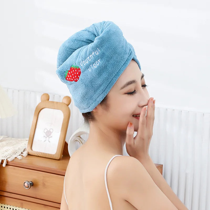Ultra-Absorbent Quick-Dry Hair Towel – Soft, Cute & Gentle on Hair
