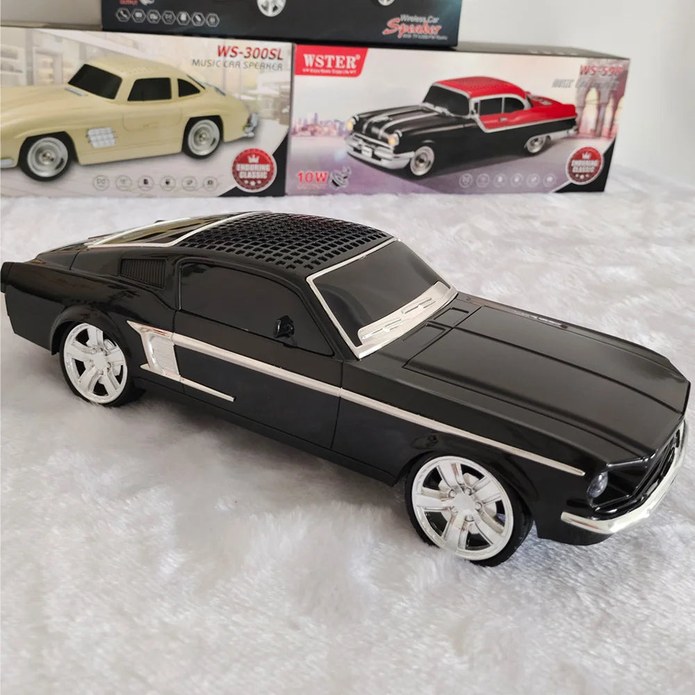 TurboTune® Wireless Car Speaker – Portable Bluetooth Bass Subwoofer with TF Card, USB Drive & FM Radio
