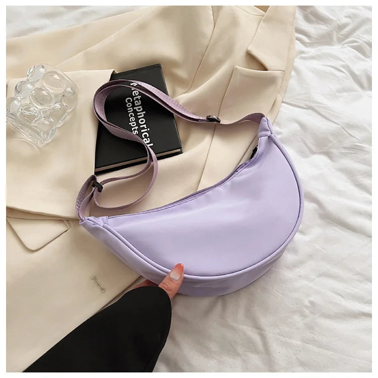 Upgraded Vintage Nylon Shoulder Bag – Stylish & Lightweight Women's Crossbody Purse
