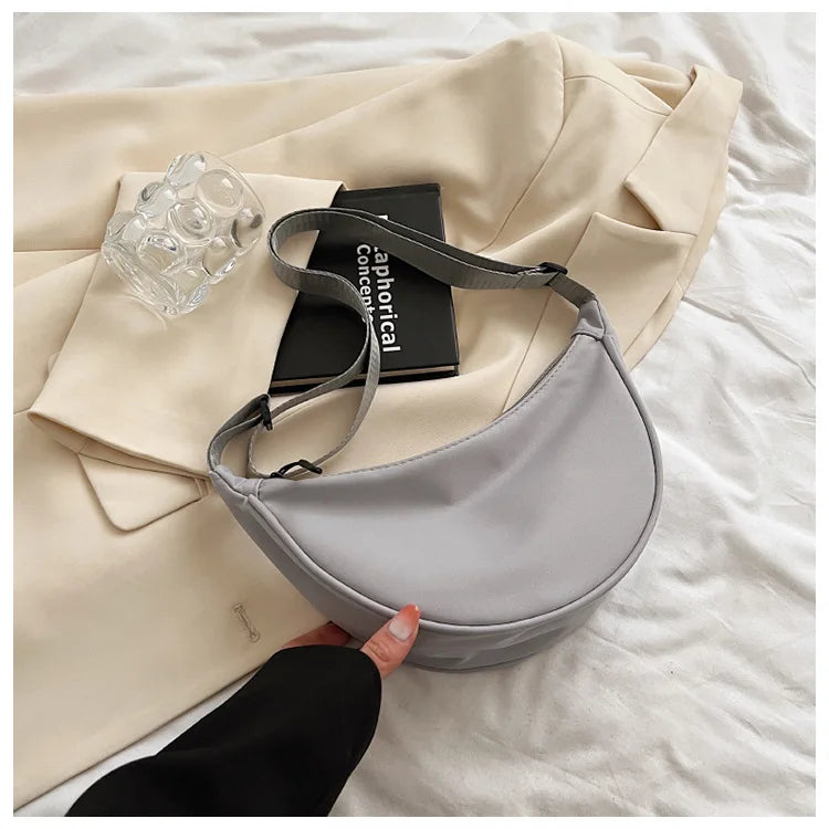 Upgraded Vintage Nylon Shoulder Bag – Stylish & Lightweight Women's Crossbody Purse