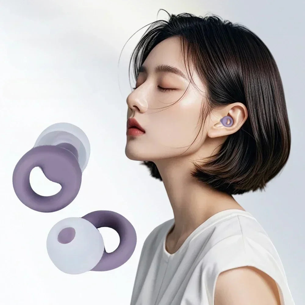 Anti-Noise Silicone Earplugs – Sleep, Work & Swim in Peace