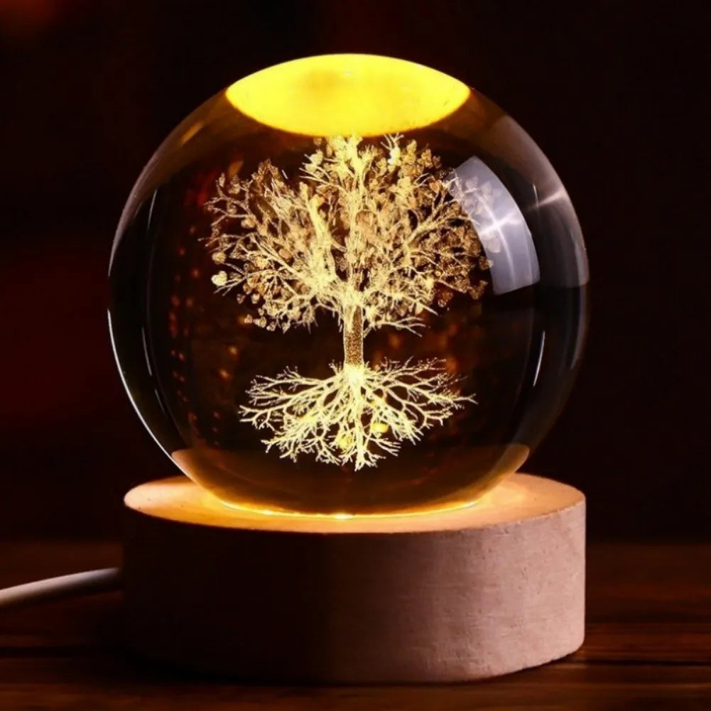 LumiGlow® 3D Crystal Galaxy Lamp
