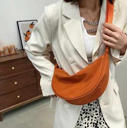Upgraded Vintage Nylon Shoulder Bag – Stylish & Lightweight Women's Crossbody Purse