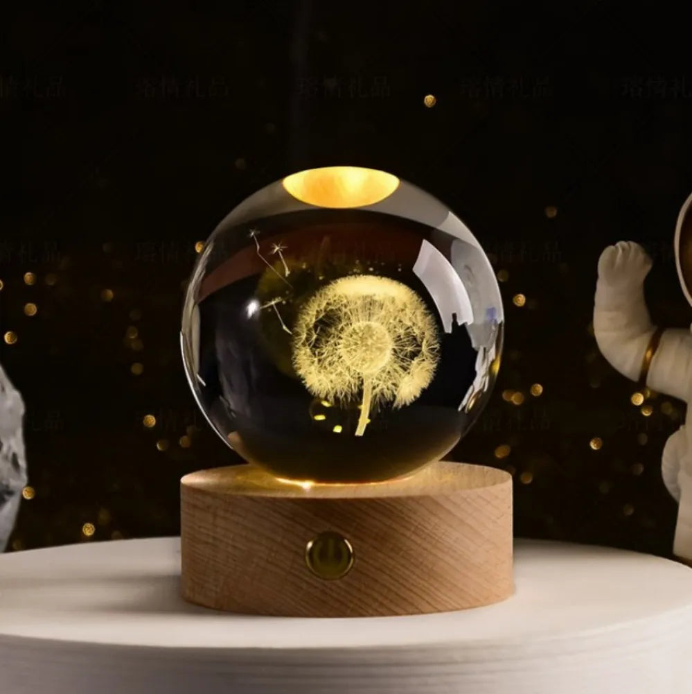 LumiGlow® 3D Crystal Galaxy Lamp