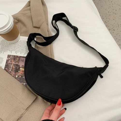 Upgraded Vintage Nylon Shoulder Bag – Stylish & Lightweight Women's Crossbody Purse